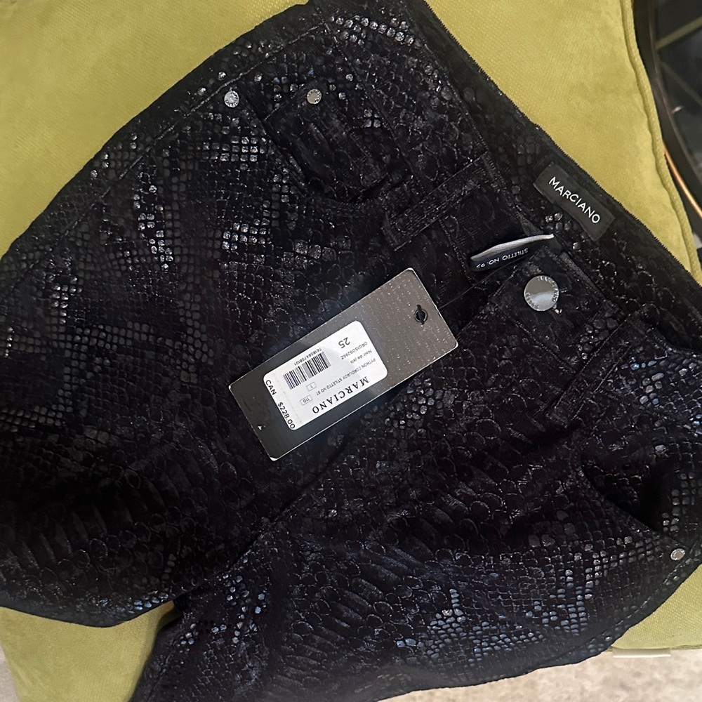 Marciano Midnight Snakeskin Trousers